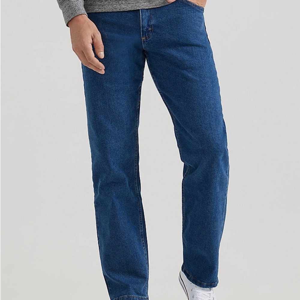 WRANGLER® FIVE STAR PREMIUM DENIM FLEX FOR COMFORT RELAXED FIT JEAN 36x30 Stone